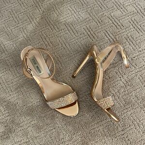 Steve Madden rose gold heels size 7.5 3 inch heel